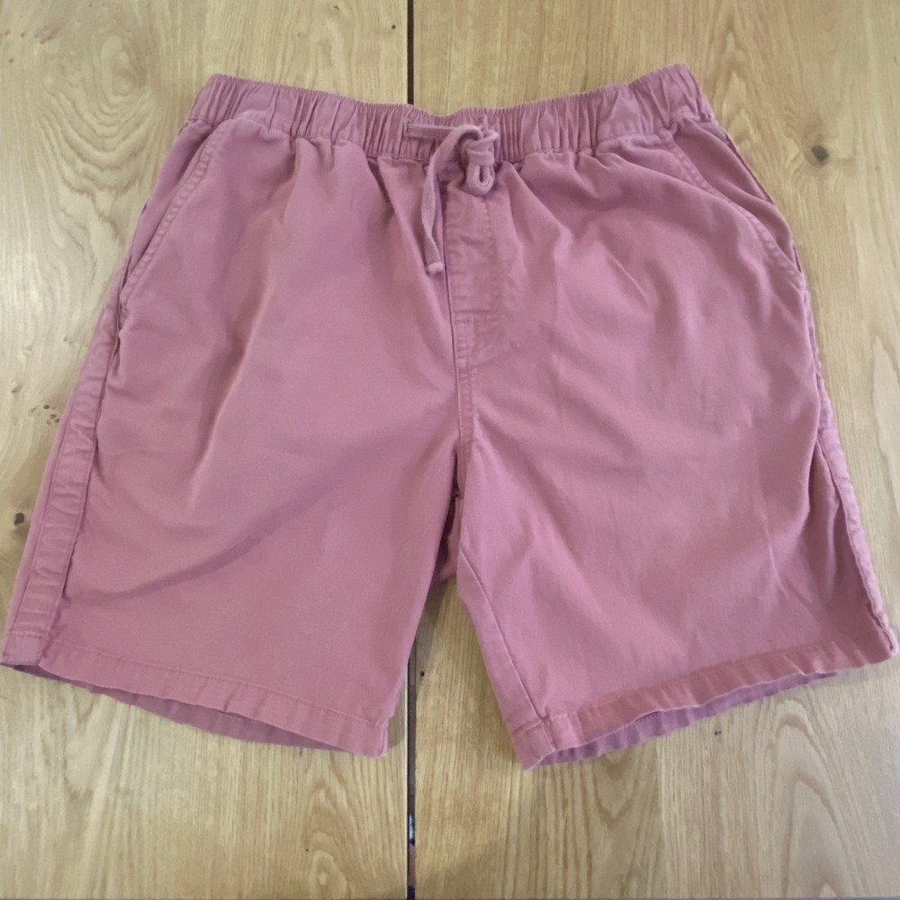 Katin Patio Shorts Men's Large Red Elastic Waist Comfort Drawstring Beach